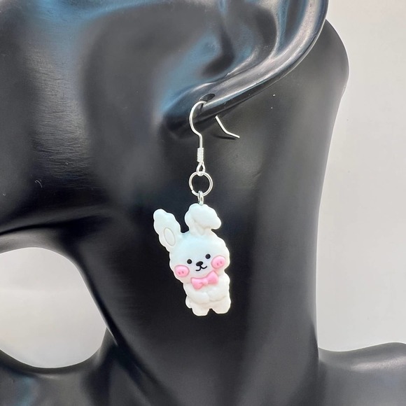 Bunny Earrings - Rabbit Earrings - Easter Earrings - Girl Earrings - DDLG - Picture 10 of 10